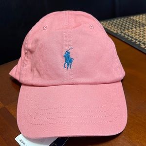 Polo Ralph Lauren Men’s Hat Pink with blue pony